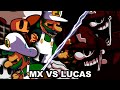 POWERDOWN and DEMISE Lucas Vs MX (Mario Madness V2 FNF) + GOOD and BAD ending