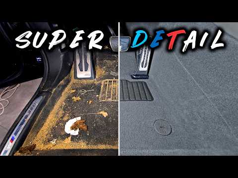 Car Interior Detailing ASMR / BMW from Copart Auction