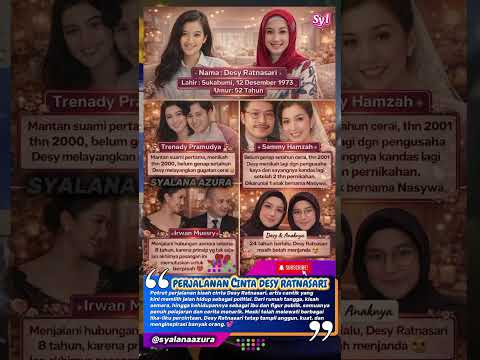 Perjalanan Cinta Desy Ratnasari 😮 Dari Artis Cantik Hingga Jadi Politisi, Tetap Menjanda‼️#reels