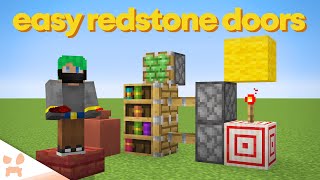 10 Minecraft Redstone Doors In 10 Minutes