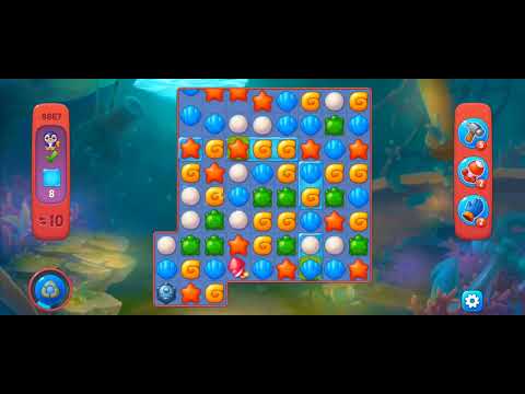 Fishdom Hard Level 9867 (with Double Lightning Boosters) @choraelmin