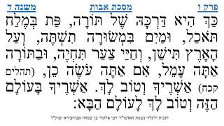 מסכת אבות פרק ו משנה ד