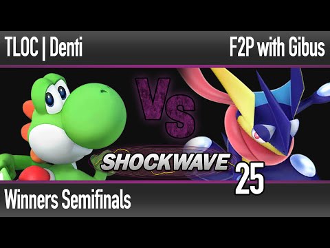 SW 25 Wii U - TLOC | Denti (Yoshi) vs F2P with Gibus (Geninja, Lucario) - Winners Semifinals