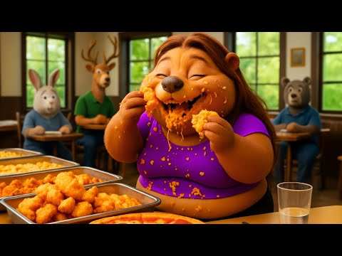 Greedy Girl Can’t Stop Eating… But Soon Regrets It!