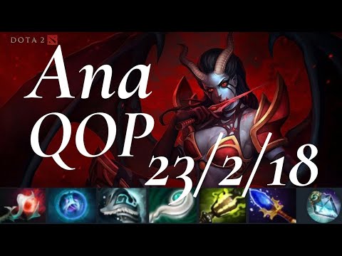 Ana Queen of Pain vs Viper - falling safelane - dota2