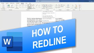 How to Redline in Word