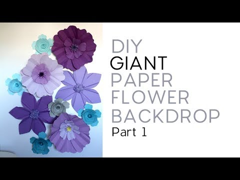 DIY Giant Paper Flower Backdrop - Part 1/3