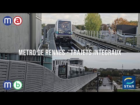 [STAR] Cab Ride métro de Rennes - Trajets intégraux ! - 4K