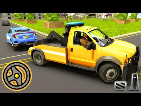 Tow Truck Driving Simulator 2020 - Car Transport 3D Game | Android Gameplay