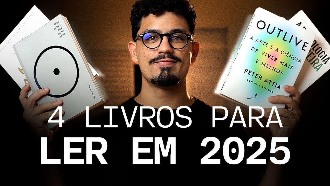4 LIVROS que VOCÊ PRECISA LER (produtividade e criatividade)