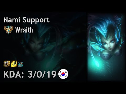 Nami Support vs Lulu - Wraith - KR Challenger Patch 7.5