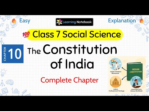 Class 7 The Constitution of India - Class 7 SST Exploring Society India and Beyond Chapter 10