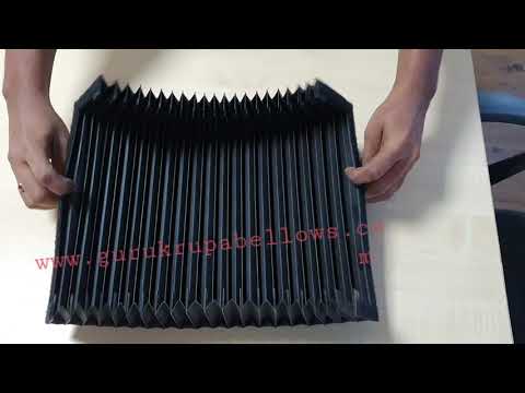 Nylon black metal concertina covers, for industrial