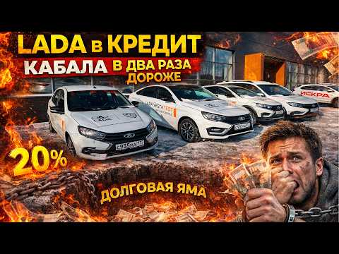 ЛАДА в КРЕДИТ - ДИКАЯ ПЕРЕПЛАТА и КАБАЛА на ГОДЫ ВПЕРЕД. ЛАДА ГРАНТА и ИСКРА в кредит тебя разорит.