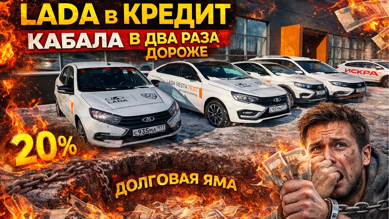 ЛАДА в КРЕДИТ - ДИКАЯ ПЕРЕПЛАТА и КАБАЛА на ГОДЫ ВПЕРЕД. ЛАДА ГРАНТА и ИСКРА в 