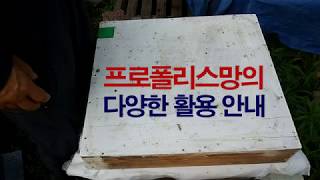 프로폴리스망의 다양한 활용 방법, 꿀벌의 통제 및 관리를 위해 사용