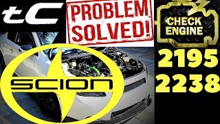 Scion tC P2195 P2238 Oxygen Sensor BAD heater -  MIL SOLVED