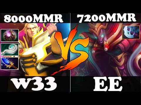 Dota 2 - w33 8000 MMR Invoker VS EternaLEnVy 7200MMR Spectre - Ranked Match Gameplay