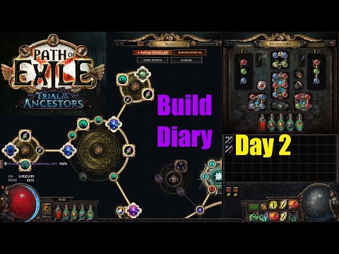 [Path of Exile 3.22] Ancestor League Day 2 Build Diary for Minion Necromancer - 1175