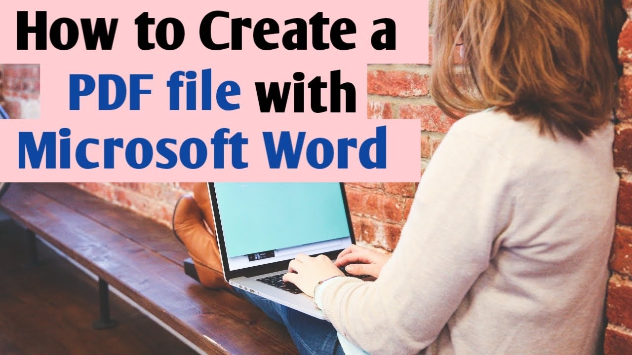How to Make/Create a PDF file with Ms Word [2021]