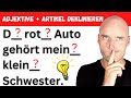 Artikel Adjektive KORREKT Deklinieren Deutsch Lernen B1 B2