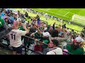 MEXICANS THROW DRINKS AT ENGLAND FANS Hostile Atmosphere At Estadio Azteca