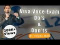 Viva Voce Exam Do's & Don'ts