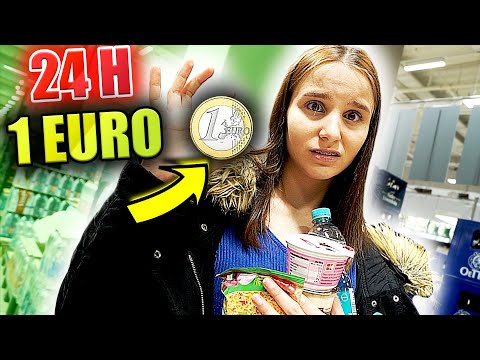 24 Stunden mit 1 EURO überleben ! 💵 (iPAD BEKOMMEN ) - Celina