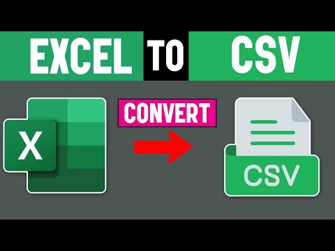 How to Convert Excel File to CSV File | Save XLSX File as CSV