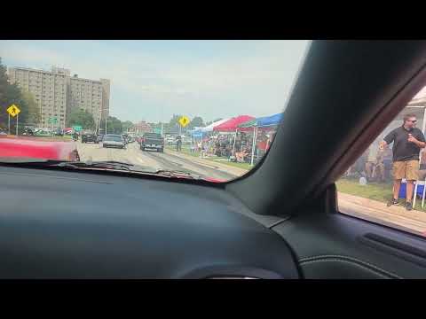 Burnouts on Woodward Ave 2022. Karen and Cheech on board.