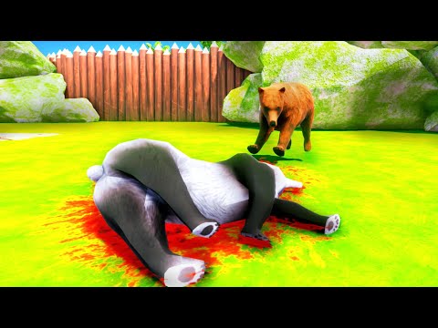 Panda vs Grizzly bear - Animal Revolt Battle Simulator
