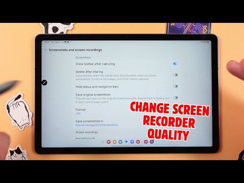 How to Adjust Screen Recorder Quality on Samsung Galaxy Tab S9 FE
