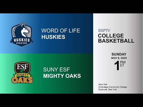 ESFTV College Basketball - Word of Life v. SUNY ESF