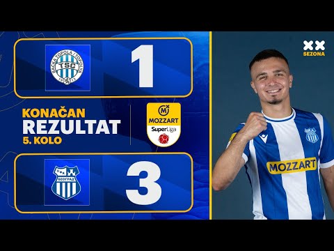 MBSLS 2025/26 - 5.kolo: TSC – OFK BEOGRAD 1:3 (1:0)