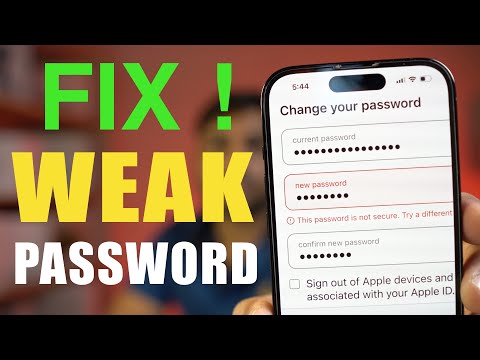 Fix Weak Password Error! - How to Create Strong Password in Apple ID on iPhone?