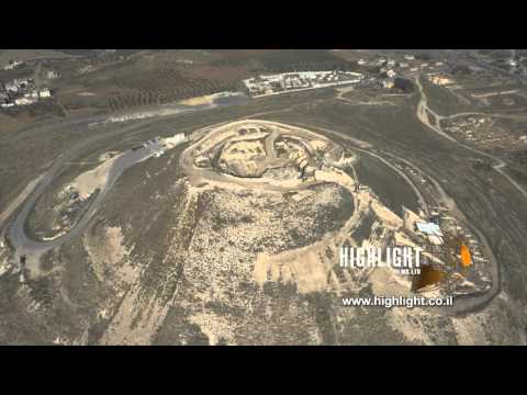 DJ4K_033_G 4K Drone Jerusalem: Herodium from above