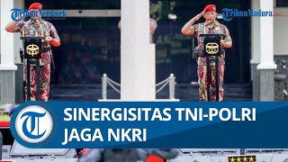 Disematkan Baret Merah Kopassus, Kapolri Listyo Sigit Prabowo: Sinegisitas TNI-Polri Jaga NKRI
