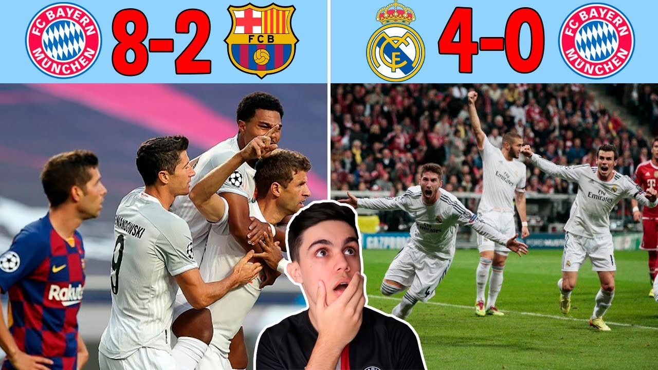 GRANDES CLUBES que já tomaram GOLEADA na Champions!