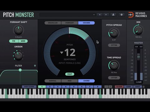 Devious Machines - Pitch Monster - Chord Demo