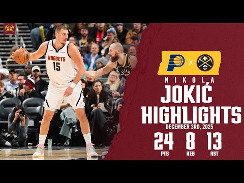 Nikola Jokić Game Highlights | vs. IND 12/3/25
