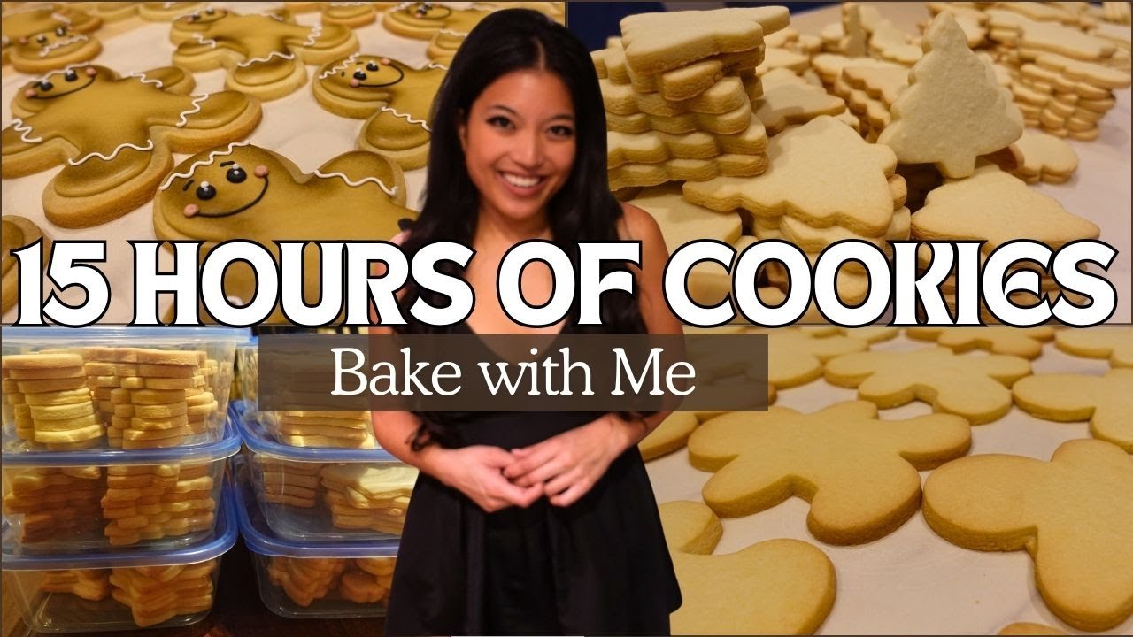 Baking and Decorating Christmas Cookies for 15 Hours | Vlogmas Day 17&18