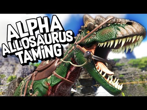 ARK Survival Evolved Ep #9 - ALPHA ALLOSAURUS TAMING! (Modded Survival)