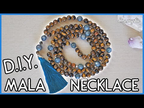 108 Bead Mala Necklace Tutorial |  Mala Necklace DIY |  DIY Mala Tassel Necklace | How to Make  Mala