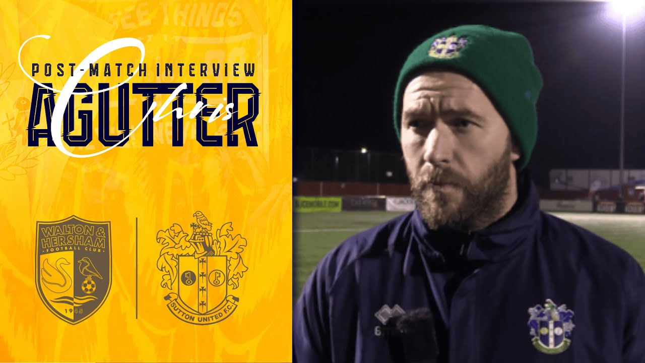 Watch: Chris Agutter Reflects On Walton & Hersham Defeat | Post-Match Interview
