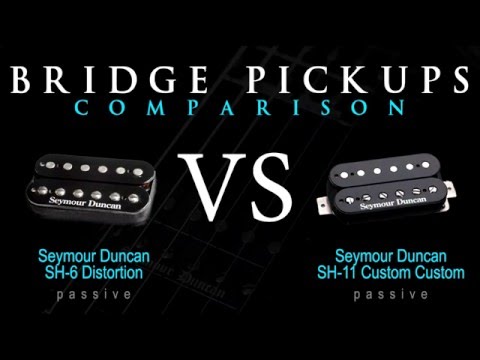 SEYMOUR DUNCAN SH6 DISTORTION vs SH11 - Passive Bridge Pickup Guitar Tone Comparison / Review