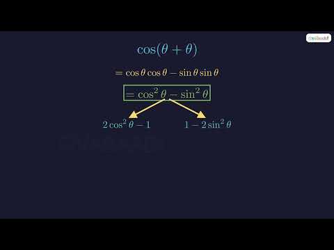 Double Angle Formulas: Sin 2θ and Cos 2θ