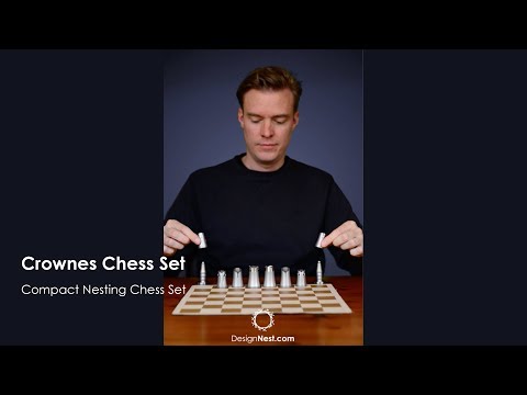 Crownes Chess Set - Compact Nesting Chess Set - DesignNest.com