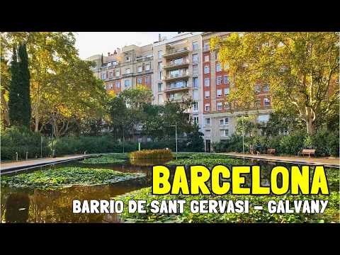 [BARCELONA] BARRIO DE SANT GERVASI - GALVANY | Turo Park | Walking Tour Octubre 2024