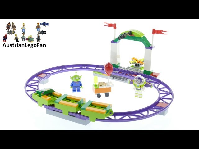 Vídeo relacionado con LEGO 4+ Toy Story 4: Alegre Tren de la Feria, Juguete de Construcción de Disney Pixar, Atracción con Minifigura de Buzz Lightyear (10771)