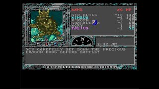 The Dark Queen of Krynn  Part 4 Celanost Ruin (Underwater) Longplay (w/commentary) Amiga retrogaming
